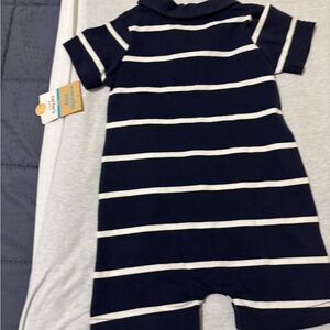 NOT AVAILABLE Carter's Navy and White Striped Kids Matching Set